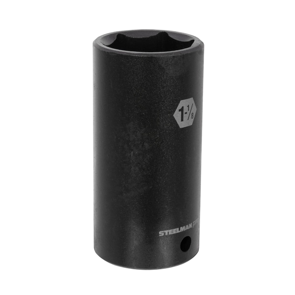 1/2'' Drive X 1-1/8'' Deep 6-Point Impact Socket